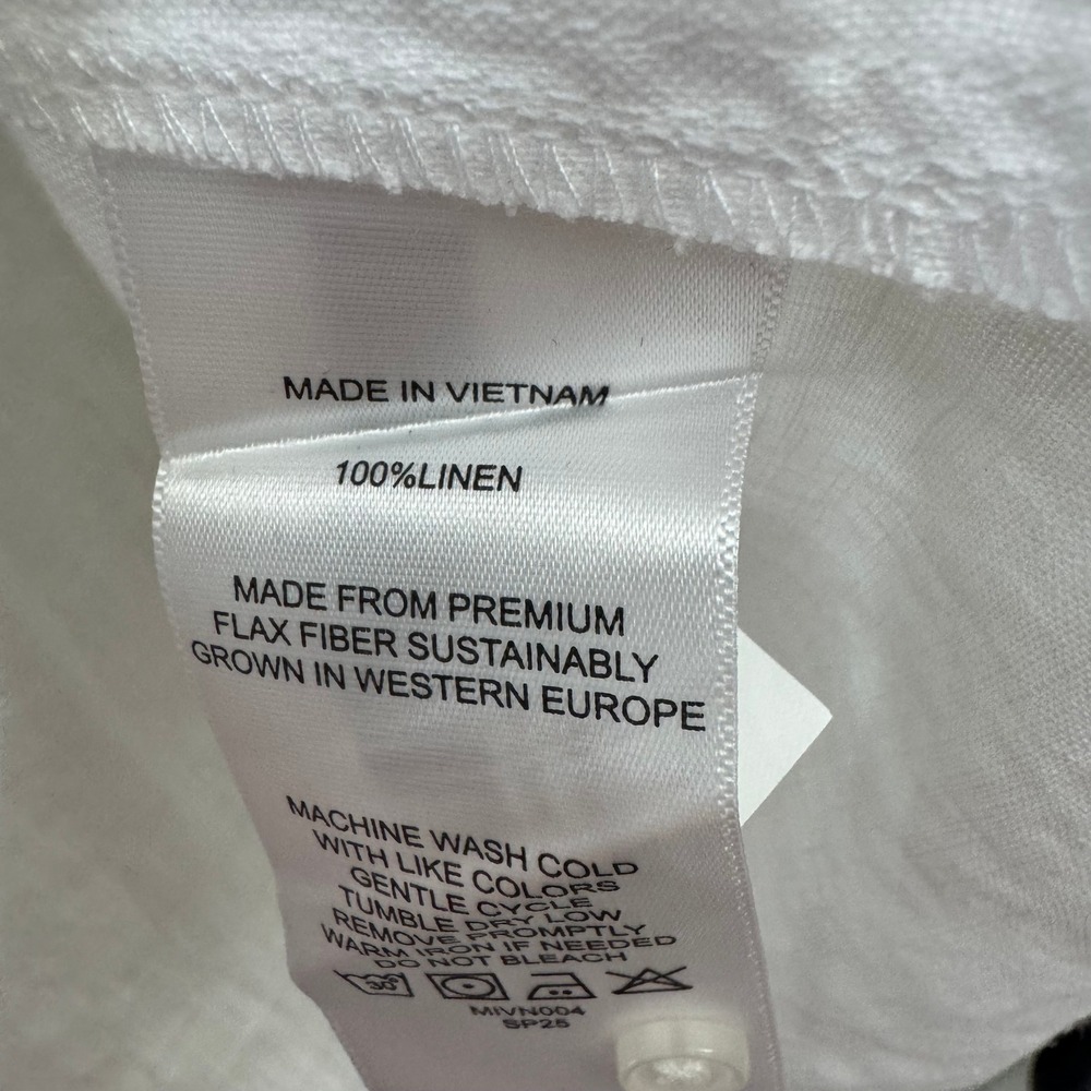 Quince White Sleeveless Linen Shell - Picture 9 of 9
